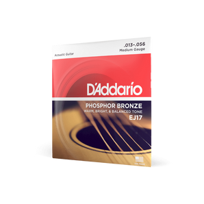 D’ADDARIO 13-56 MEDIUM, PHOSPHOR BRONZE ACOUSTIC GUITAR STRINGS
