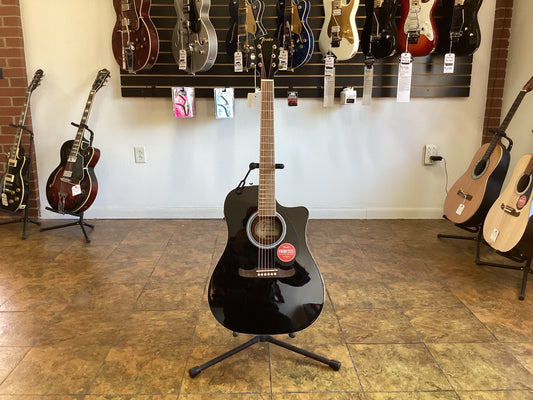 FENDER FA-125CE DREADNOUGHT BLACK