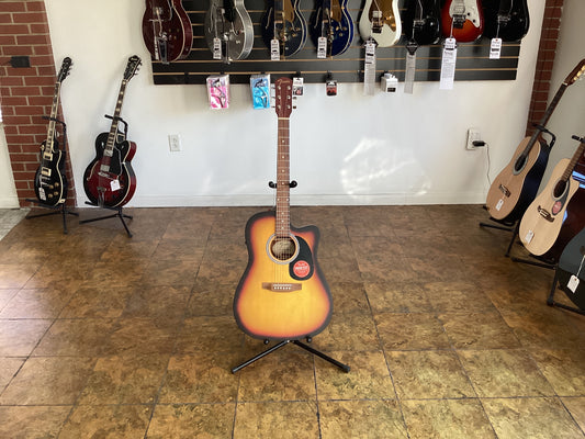 FENDER FA-25CE DREADNOUGHT SUNBURST ACOUSTIC GUITAR