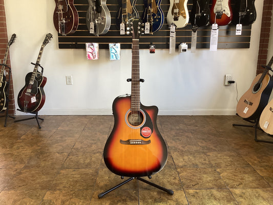 FENDER FA-125CE DREADNOUGHT SUNBURST ACOUSTIC GUITAR