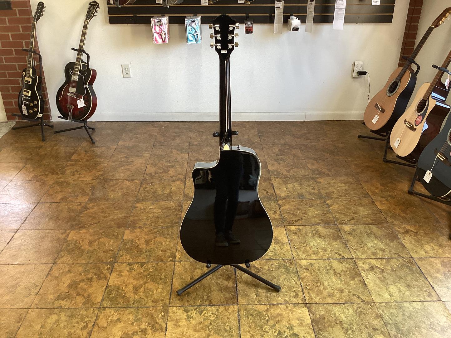 FENDER FA-125CE DREADNOUGHT BLACK