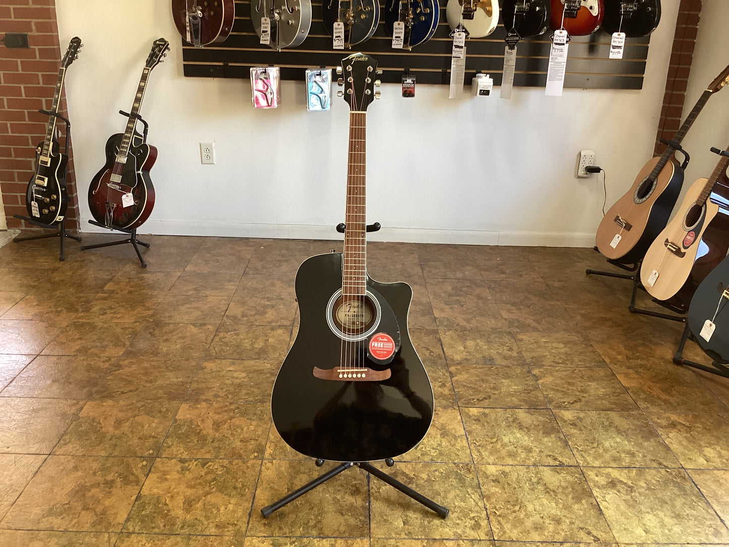 FENDER FA-125CE DREADNOUGHT BLACK