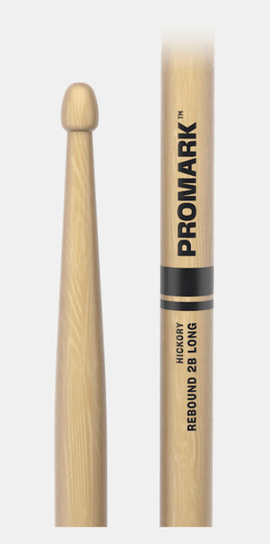 PROMARK REBOUND LACQUERED HICKORY 2B LONG DRUMSTICKS