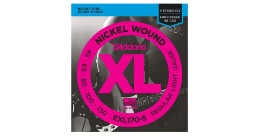 D’ADDARIO EXL170-5 45-130 BASS STRINGS