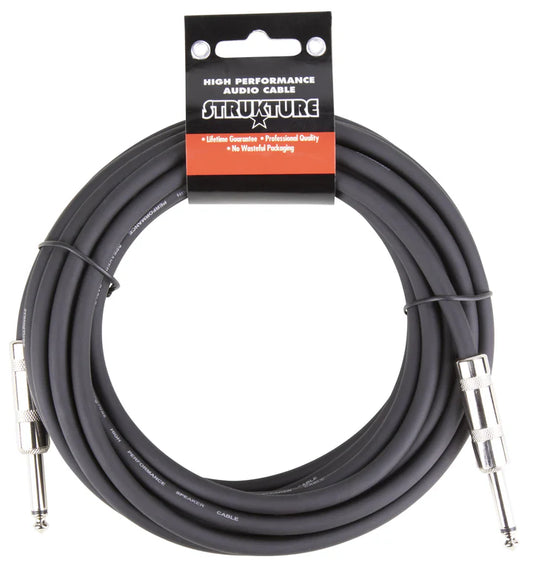 STRUKTURE 20FT SPEAKER CABLE, 16 GAUGE, 1/4" CONNECTORS