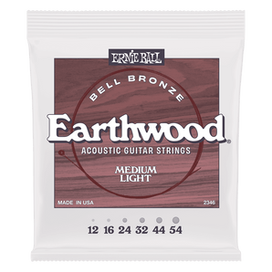 ERNIE BALL 12-54 LIGHT, EARTHWOOD BELL BRONZE ACOUSTIC STRINGS