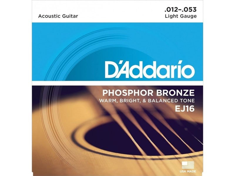 D’ADDARIO PHOSPHOR BRONZE 11-52 ACOUSTIC GUITAR STRINGS