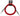 Strukture SC10RD 10' Red Woven Instrument Cable
