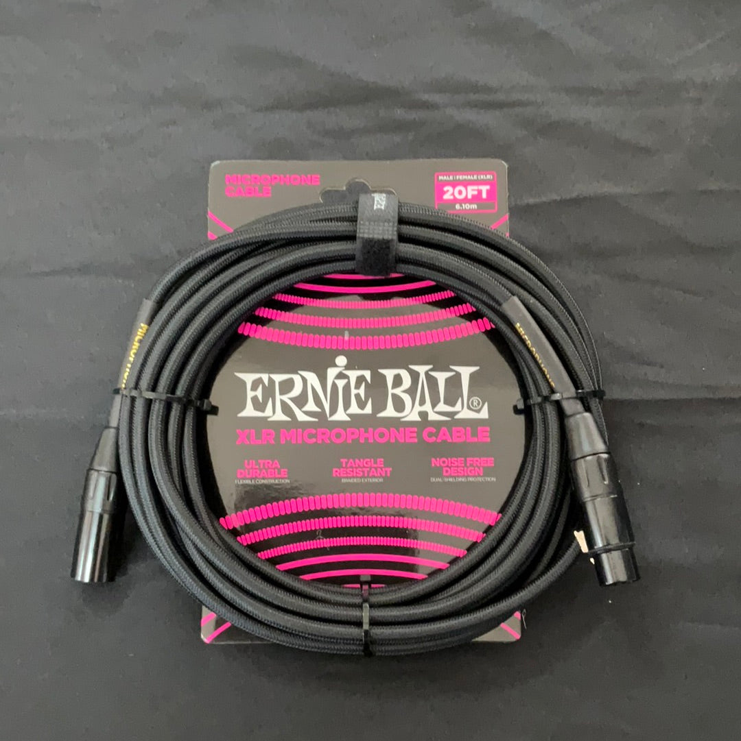 ERNIE BALL XLR MICROPHONE CABLE 20FT